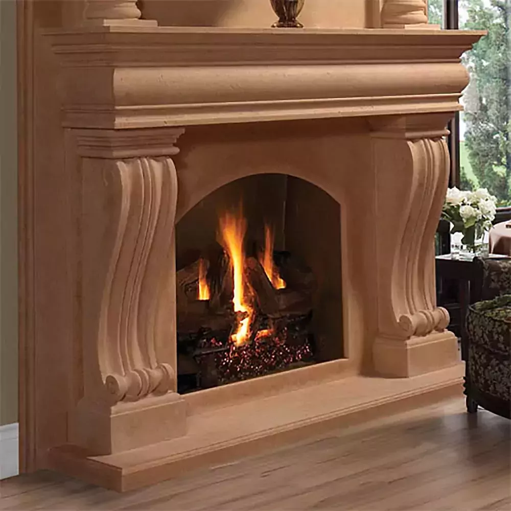 Adare Majestic Series Stone Fireplace Mantel