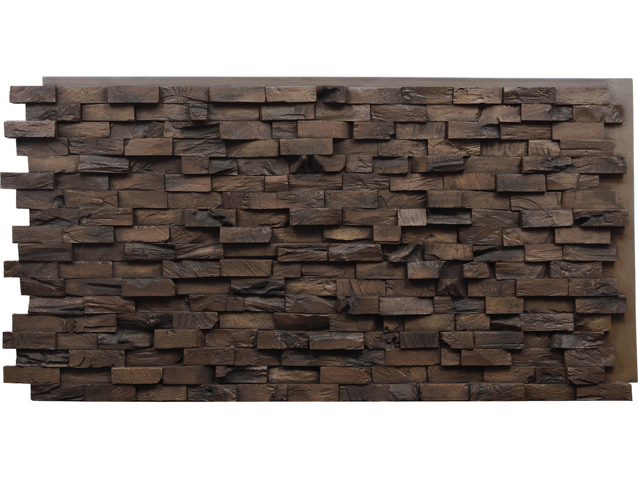 End Grain Faux Wood Wall Panel