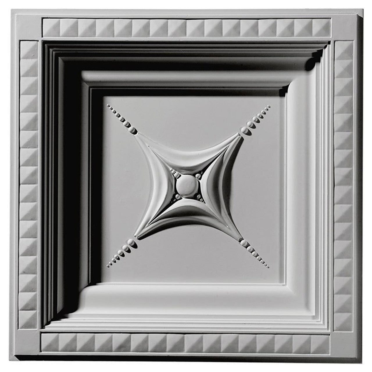 Star - Urethane - Coffered Drop Ceiling Tile - 24"x24"